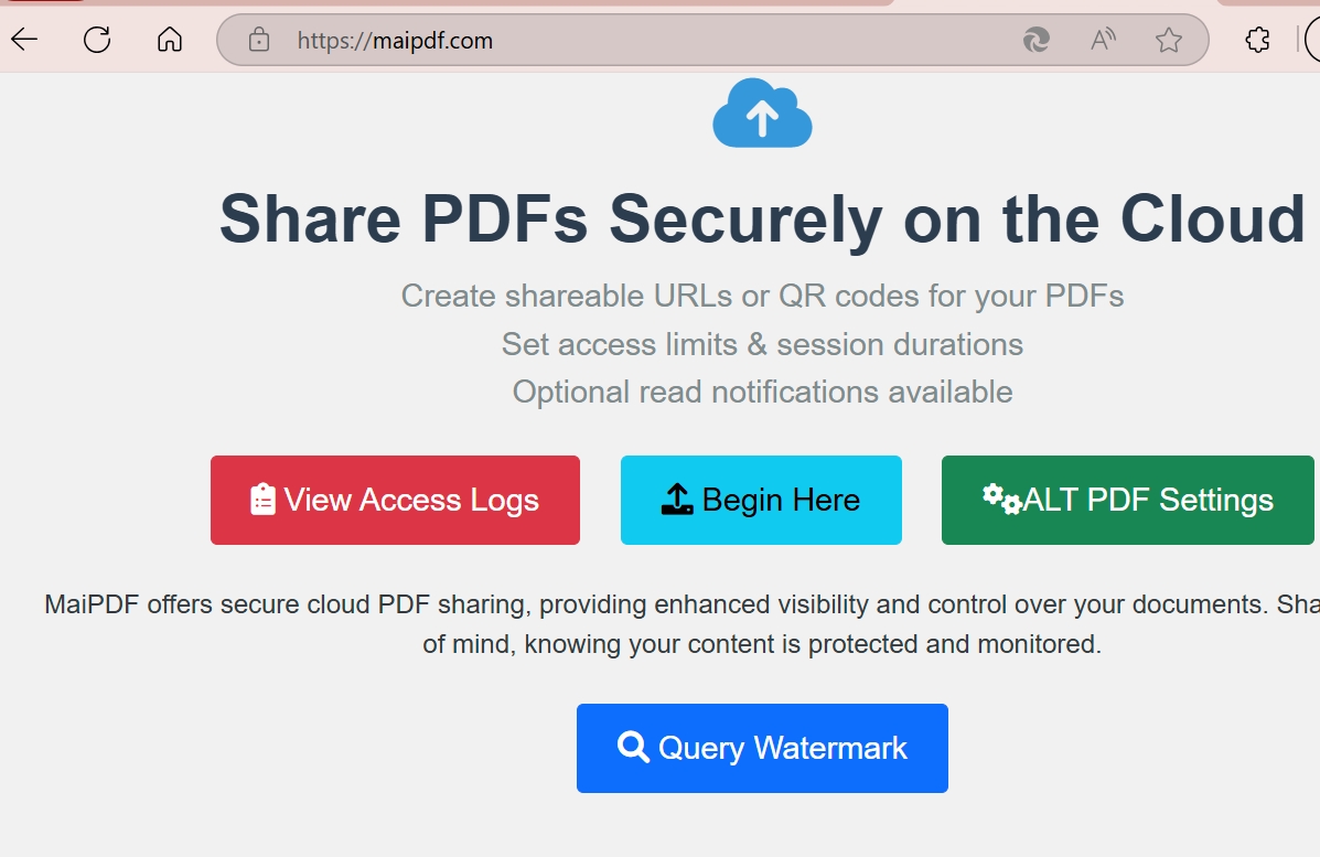 Professional PDF tracking dashboard