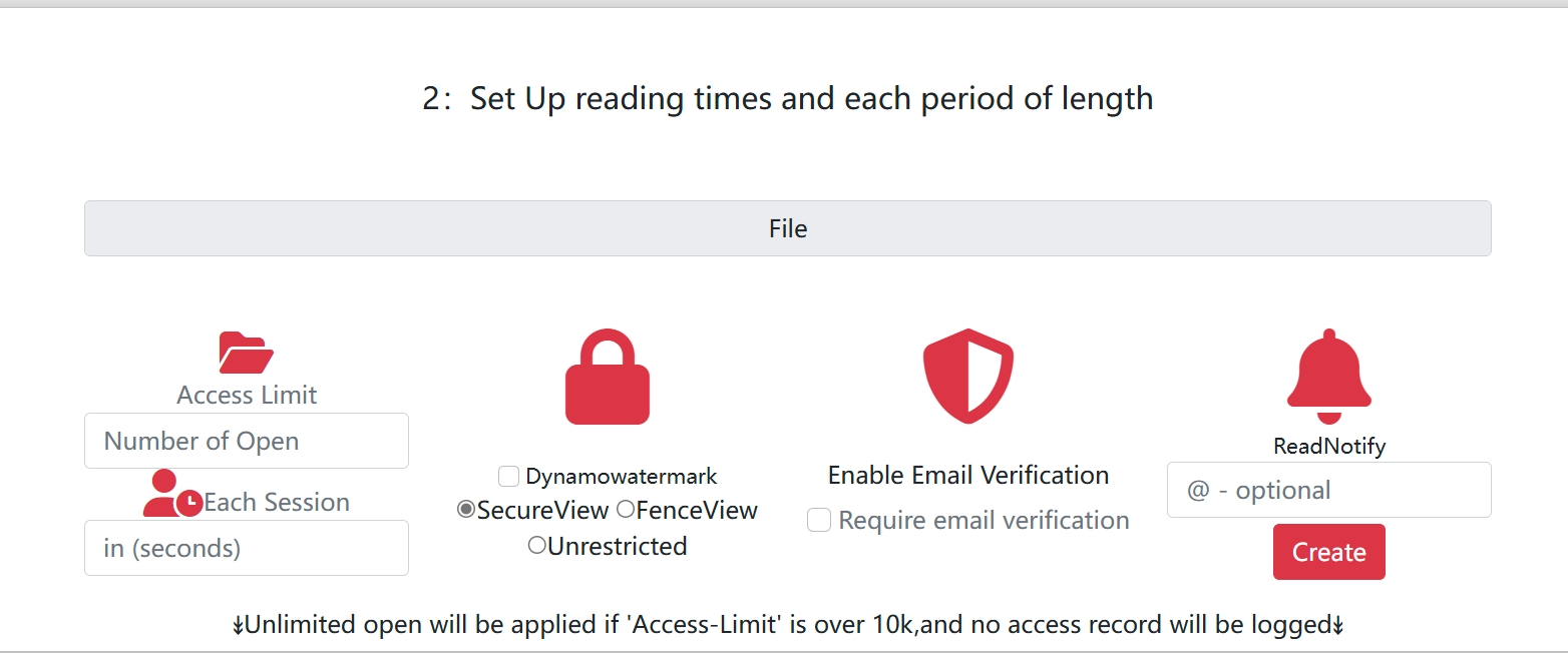 Advanced security and tracking settings